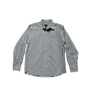 Scott Barber Men’s Large Check Plaid Button Down Shirt 100% Cotton Classic Fit